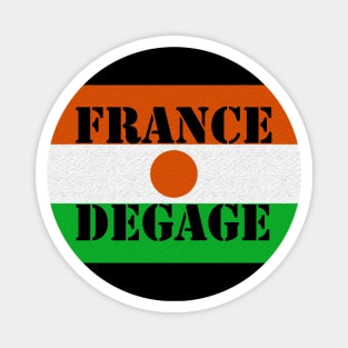 Niger - France Degage Magnet